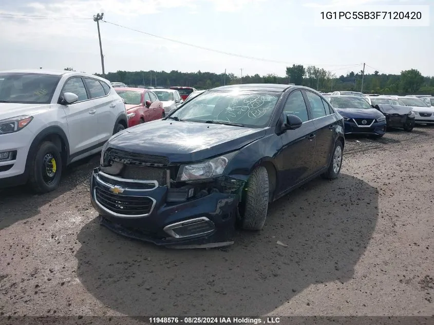 2015 Chevrolet Cruze VIN: 1G1PC5SB3F7120420 Lot: 11948576