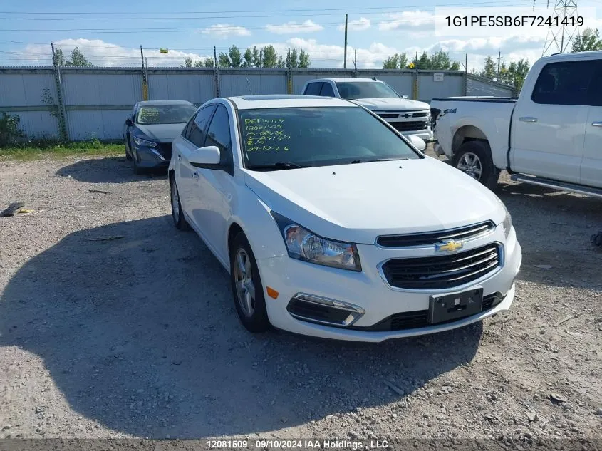 2015 Chevrolet Cruze VIN: 1G1PE5SB6F7241419 Lot: 12081509