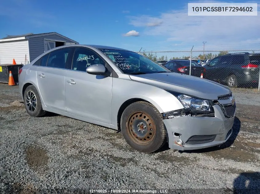 2015 Chevrolet Cruze VIN: 1G1PC5SB1F7294602 Lot: 12110025