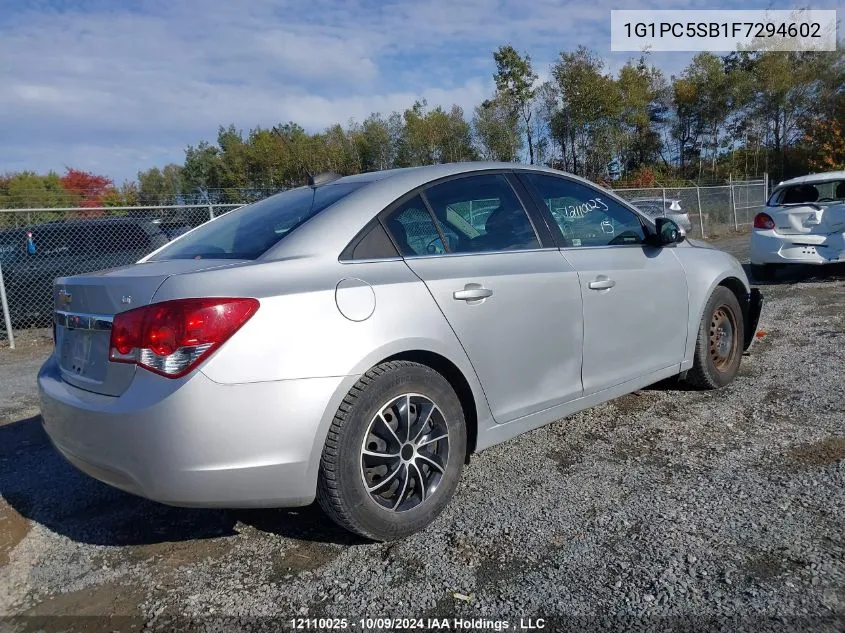 2015 Chevrolet Cruze VIN: 1G1PC5SB1F7294602 Lot: 12110025