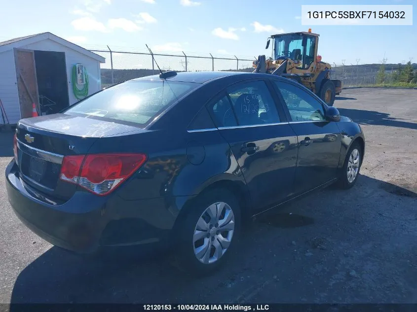 2015 Chevrolet Cruze Lt VIN: 1G1PC5SBXF7154032 Lot: 12120153