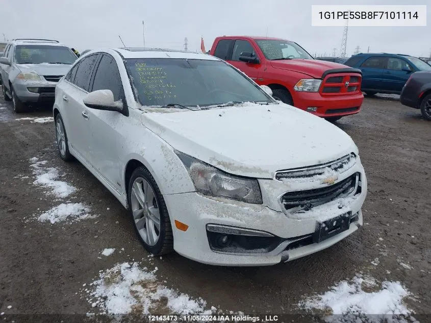 2015 Chevrolet Cruze VIN: 1G1PE5SB8F7101114 Lot: 12143473