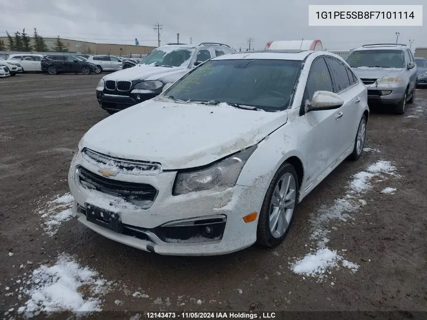 2015 Chevrolet Cruze VIN: 1G1PE5SB8F7101114 Lot: 12143473