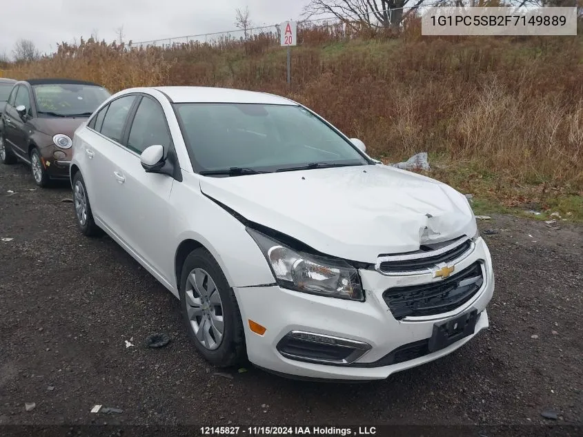 2015 Chevrolet Cruze VIN: 1G1PC5SB2F7149889 Lot: 12145827