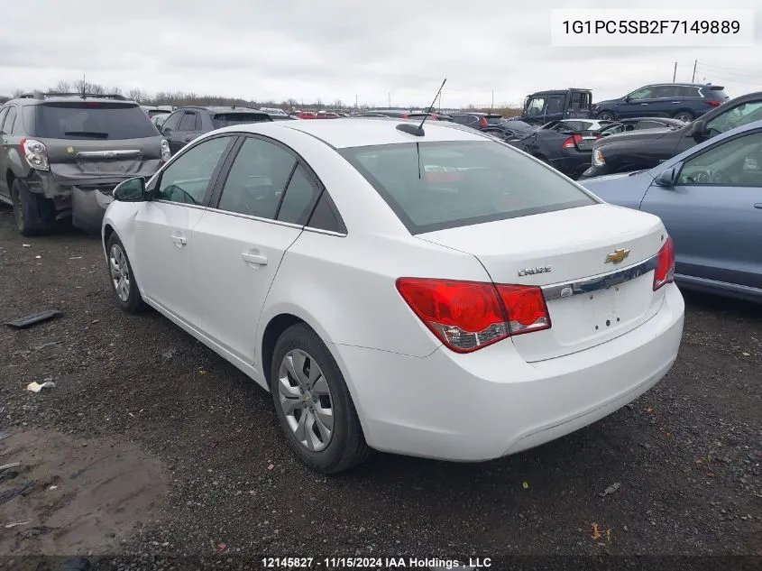 2015 Chevrolet Cruze VIN: 1G1PC5SB2F7149889 Lot: 12145827