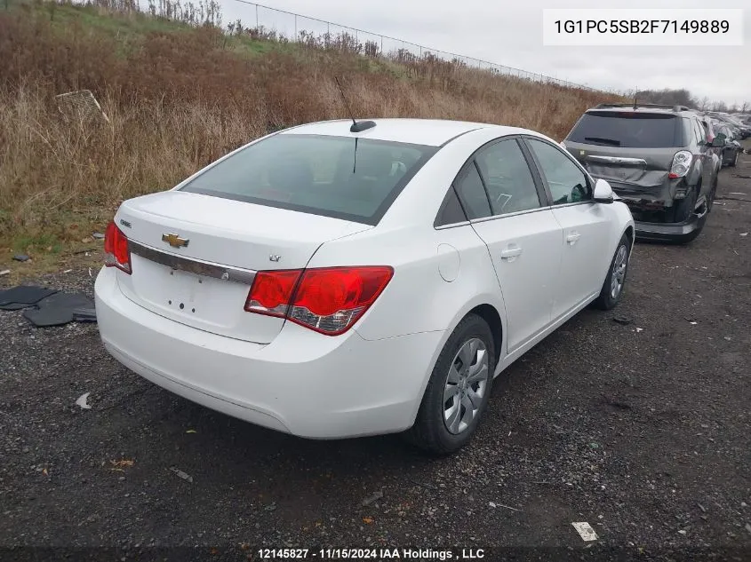 2015 Chevrolet Cruze VIN: 1G1PC5SB2F7149889 Lot: 12145827