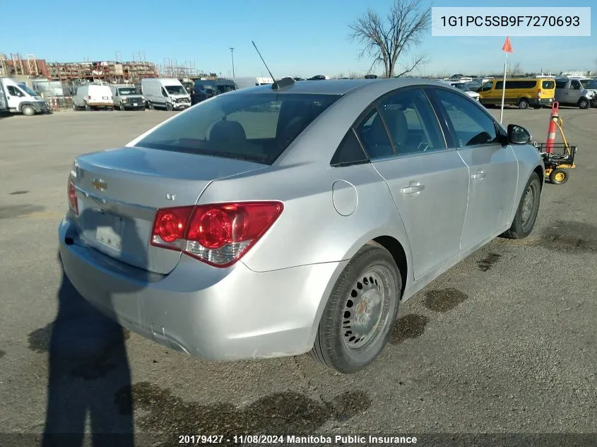 2015 Chevrolet Cruze Lt Turbo VIN: 1G1PC5SB9F7270693 Lot: 20179427