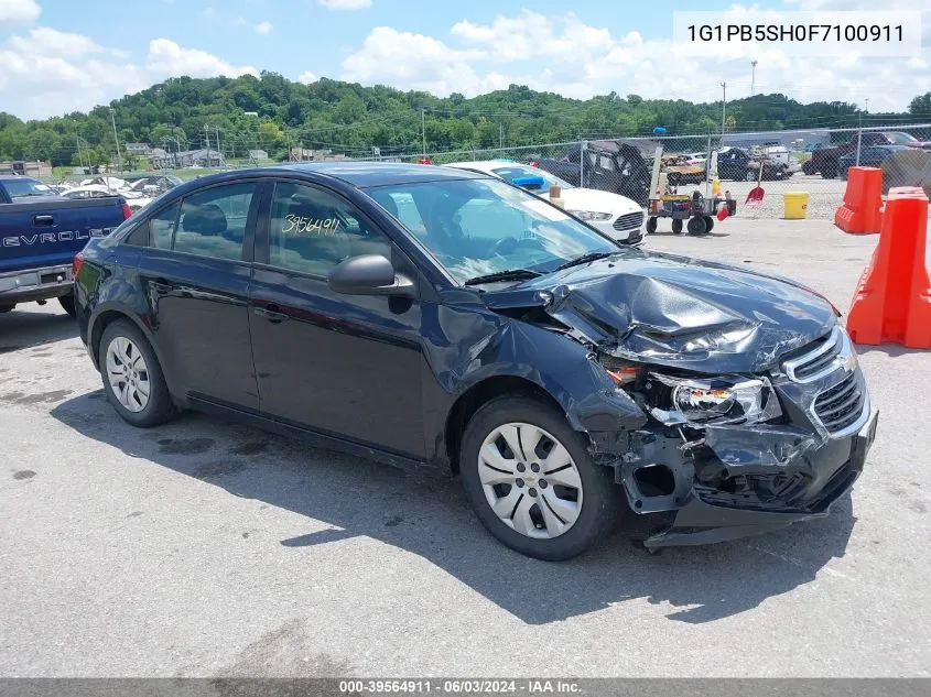 2015 Chevrolet Cruze Ls VIN: 1G1PB5SH0F7100911 Lot: 39564911