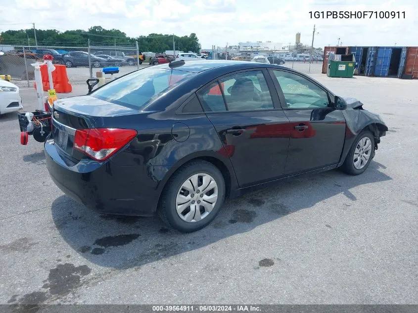 2015 Chevrolet Cruze Ls VIN: 1G1PB5SH0F7100911 Lot: 39564911