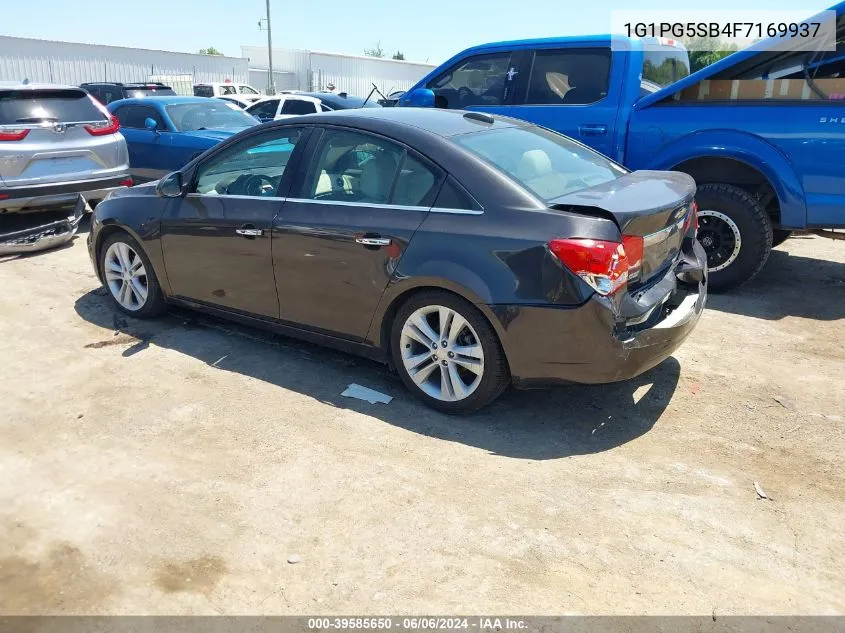 2015 Chevrolet Cruze Ltz VIN: 1G1PG5SB4F7169937 Lot: 39585650