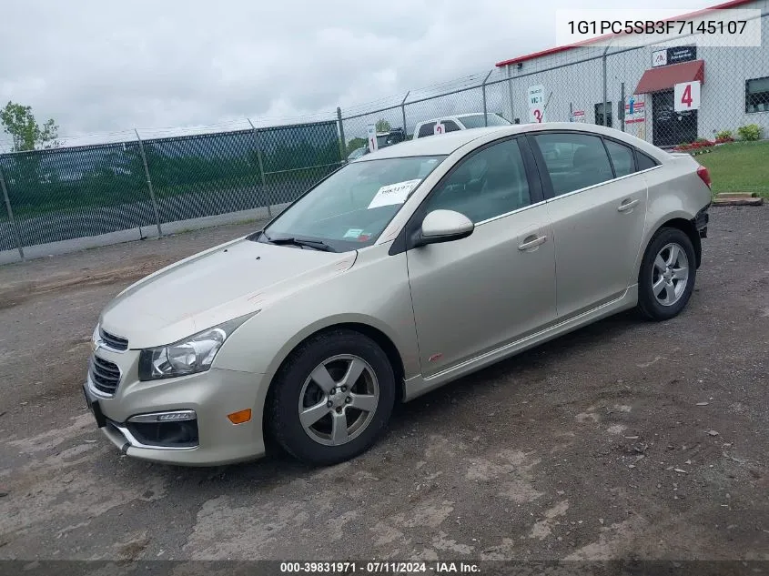 2015 Chevrolet Cruze 1Lt Auto VIN: 1G1PC5SB3F7145107 Lot: 39831971