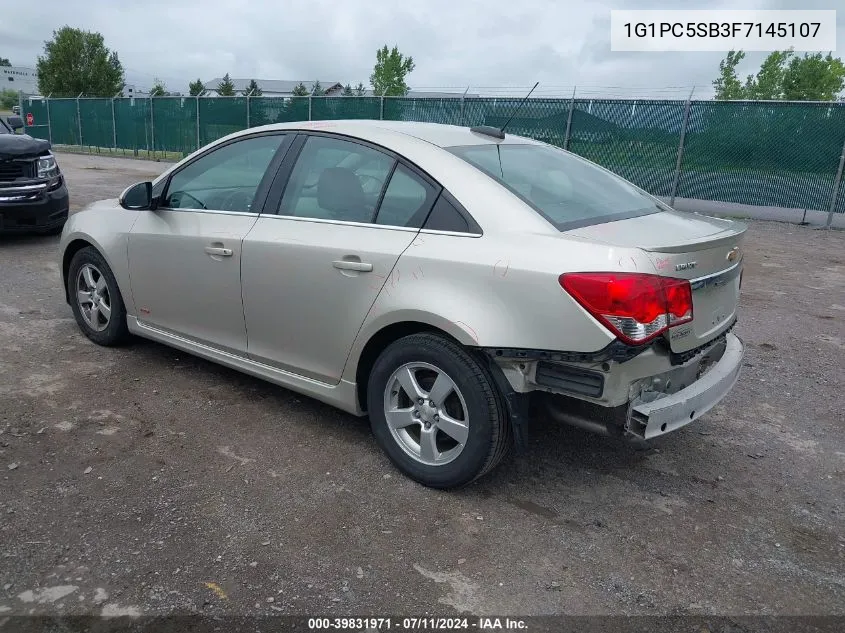 2015 Chevrolet Cruze 1Lt Auto VIN: 1G1PC5SB3F7145107 Lot: 39831971