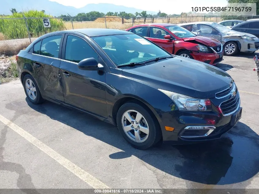 2015 Chevrolet Cruze 1Lt Auto VIN: 1G1PC5SB4F7196759 Lot: 39841816