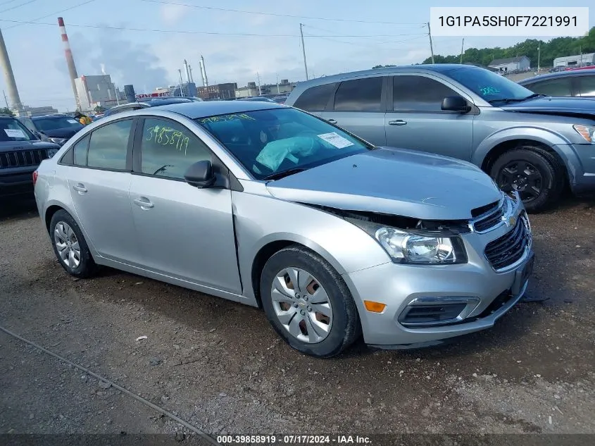 1G1PA5SH0F7221991 2015 Chevrolet Cruze Ls Auto