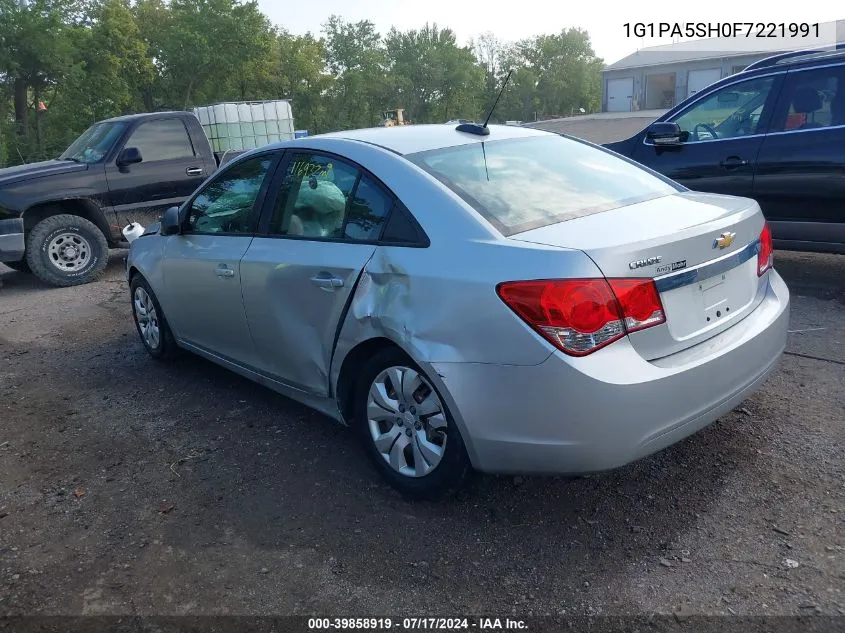 1G1PA5SH0F7221991 2015 Chevrolet Cruze Ls Auto