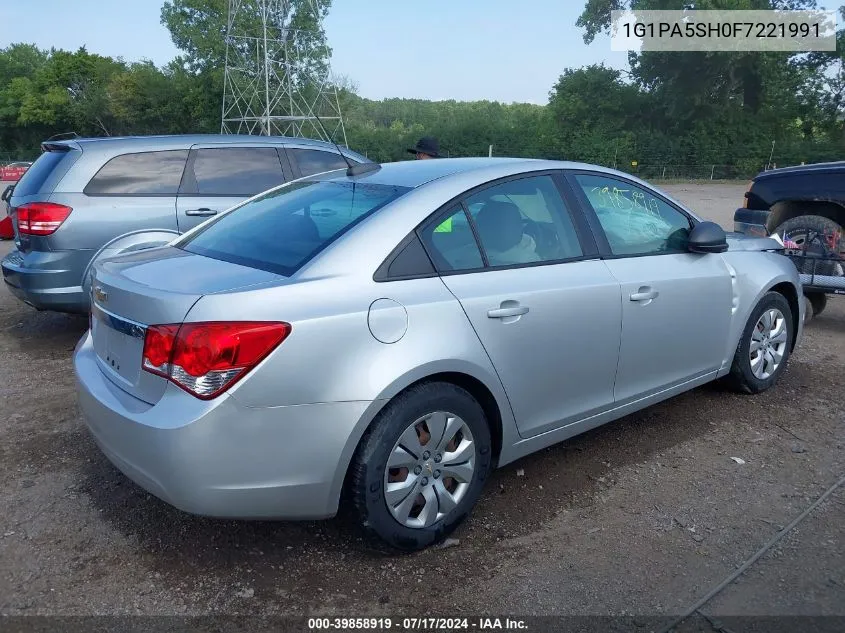 1G1PA5SH0F7221991 2015 Chevrolet Cruze Ls Auto