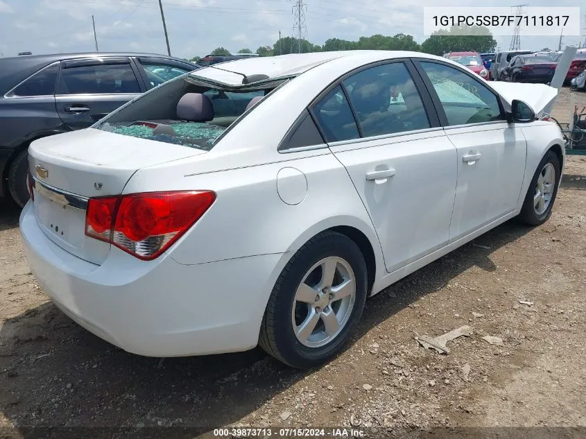 2015 Chevrolet Cruze 1Lt Auto VIN: 1G1PC5SB7F7111817 Lot: 39873713