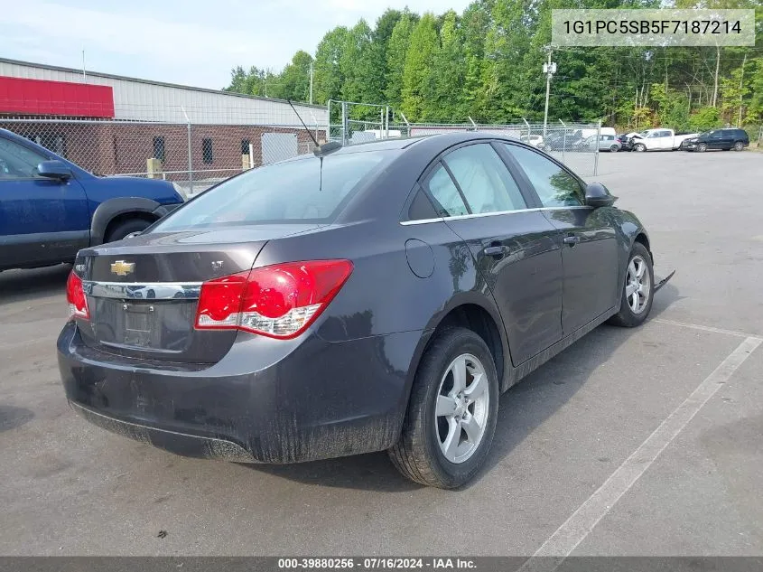 2015 Chevrolet Cruze 1Lt Auto VIN: 1G1PC5SB5F7187214 Lot: 39880256