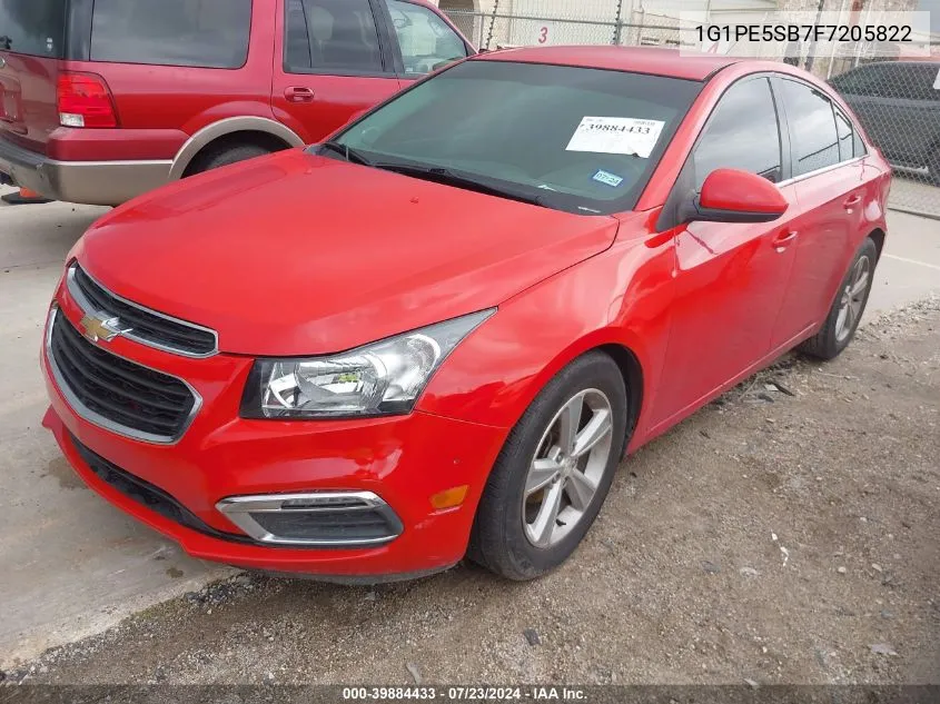 1G1PE5SB7F7205822 2015 Chevrolet Cruze 2Lt Auto