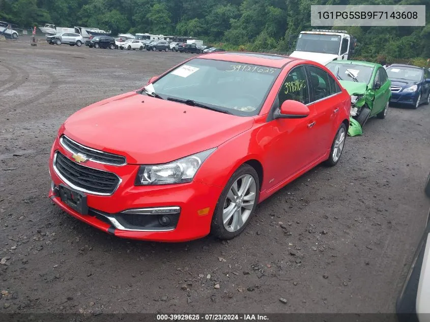 2015 Chevrolet Cruze Ltz VIN: 1G1PG5SB9F7143608 Lot: 39929625