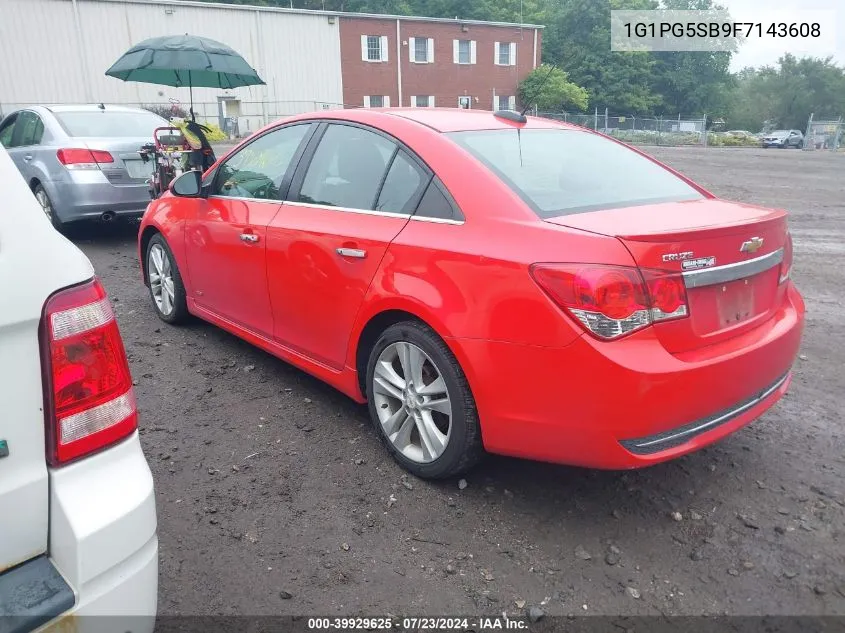 1G1PG5SB9F7143608 2015 Chevrolet Cruze Ltz