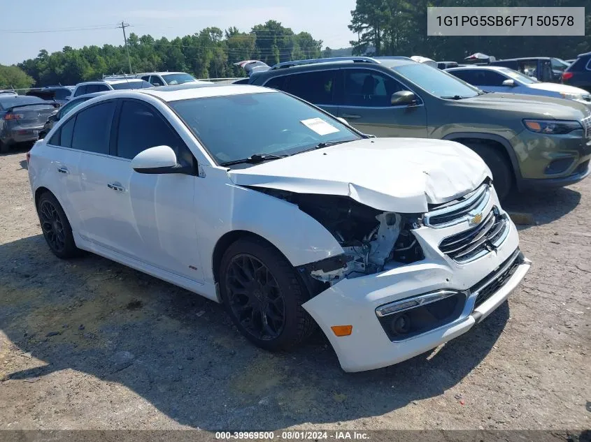 1G1PG5SB6F7150578 2015 Chevrolet Cruze Ltz