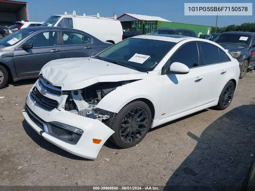 1G1PG5SB6F7150578 2015 Chevrolet Cruze Ltz