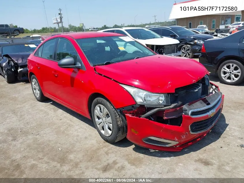 1G1PA5SH7F7172580 2015 Chevrolet Cruze Ls Auto