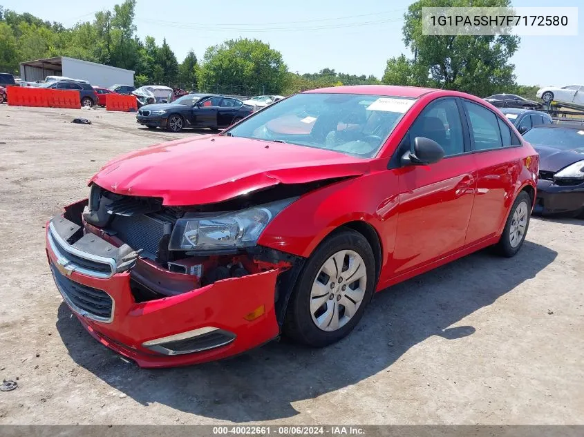 2015 Chevrolet Cruze Ls Auto VIN: 1G1PA5SH7F7172580 Lot: 40022661