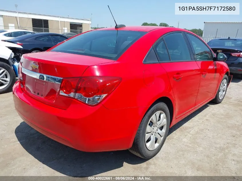 1G1PA5SH7F7172580 2015 Chevrolet Cruze Ls Auto