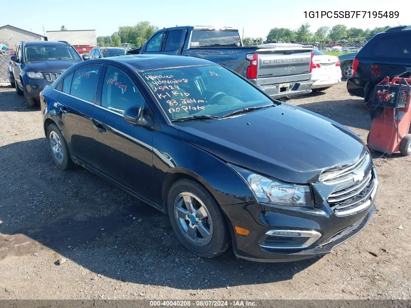 1G1PC5SB7F7195489 2015 Chevrolet Cruze 1Lt Auto