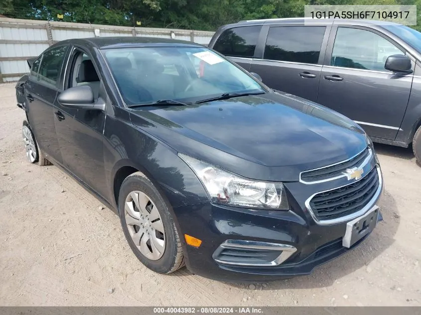 2015 Chevrolet Cruze Ls VIN: 1G1PA5SH6F7104917 Lot: 40043982