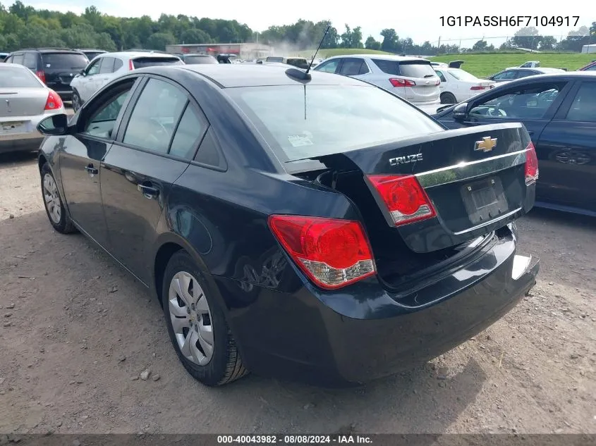 2015 Chevrolet Cruze Ls VIN: 1G1PA5SH6F7104917 Lot: 40043982