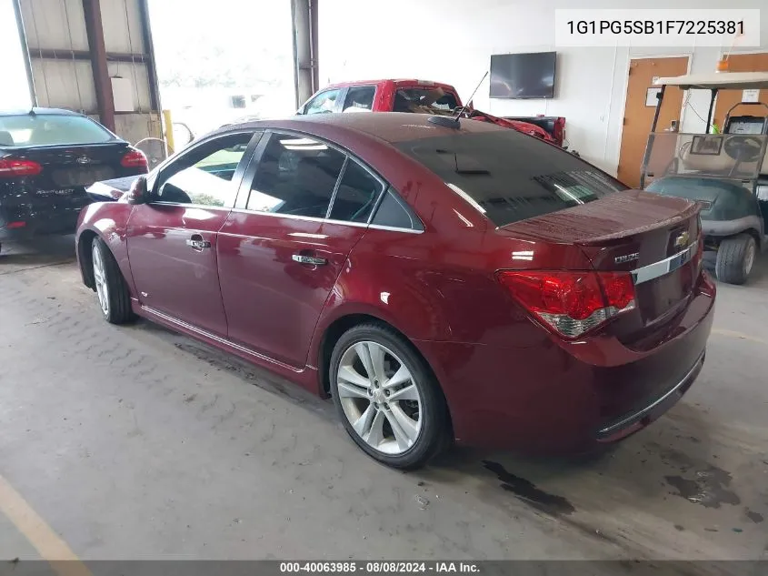 1G1PG5SB1F7225381 2015 Chevrolet Cruze Ltz