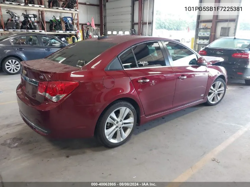 1G1PG5SB1F7225381 2015 Chevrolet Cruze Ltz