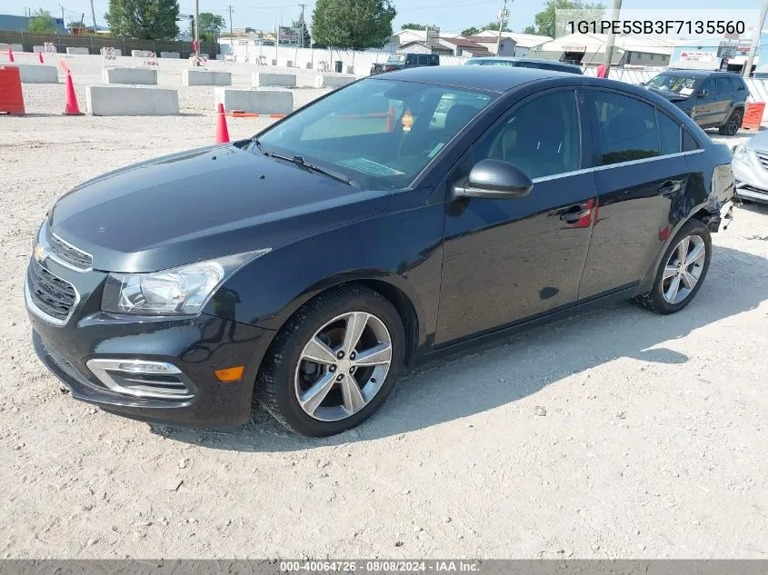 2015 Chevrolet Cruze 2Lt Auto VIN: 1G1PE5SB3F7135560 Lot: 40064726