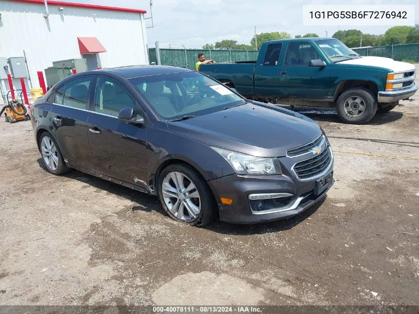 1G1PG5SB6F7276942 2015 Chevrolet Cruze Ltz