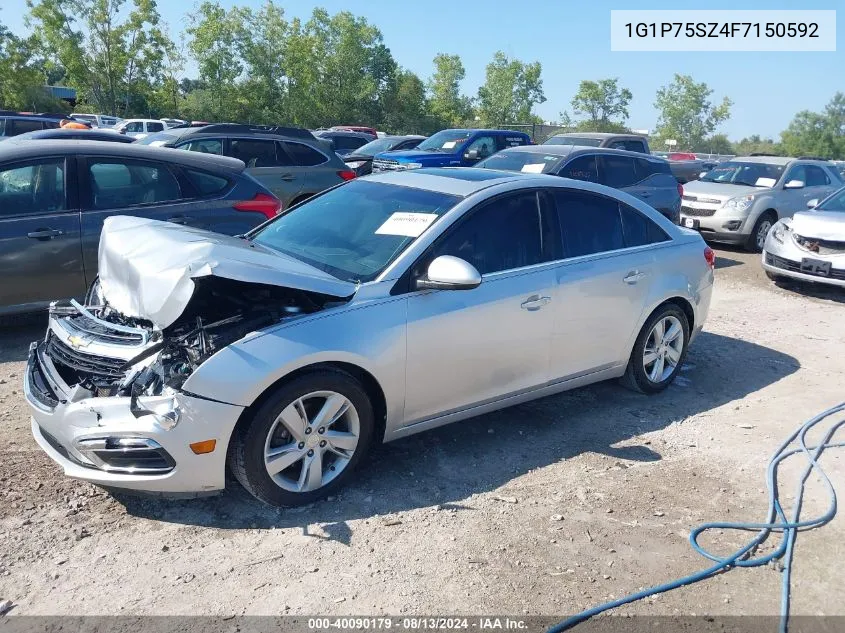 2015 Chevrolet Cruze VIN: 1G1P75SZ4F7150592 Lot: 40090179