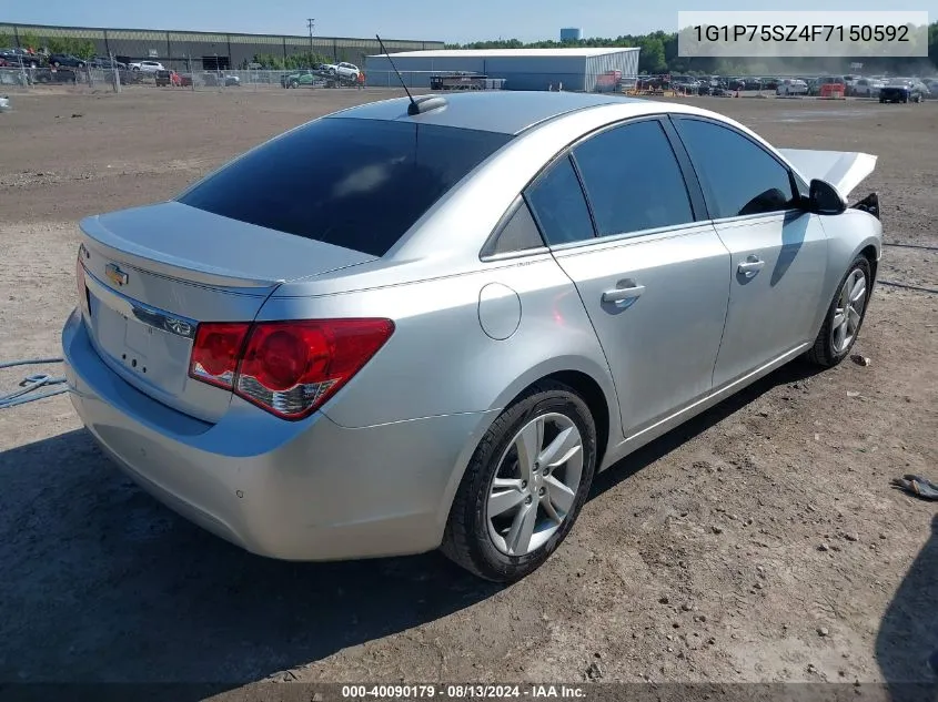 2015 Chevrolet Cruze VIN: 1G1P75SZ4F7150592 Lot: 40090179