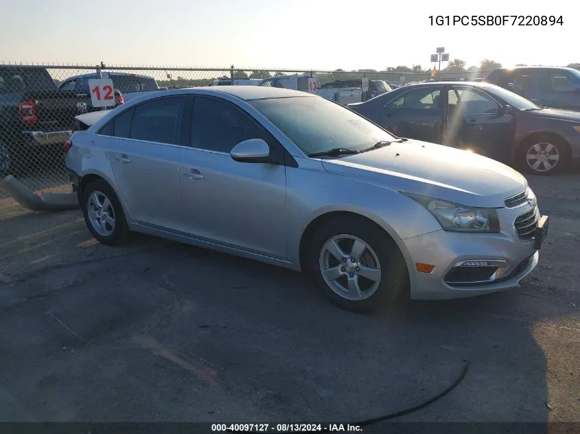 2015 Chevrolet Cruze 1Lt Auto VIN: 1G1PC5SB0F7220894 Lot: 40097127