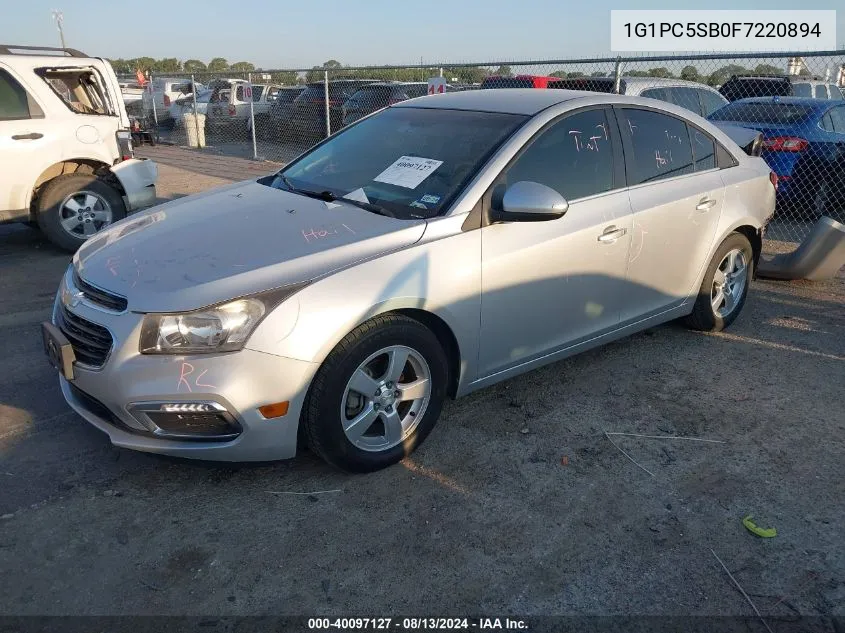 1G1PC5SB0F7220894 2015 Chevrolet Cruze 1Lt Auto