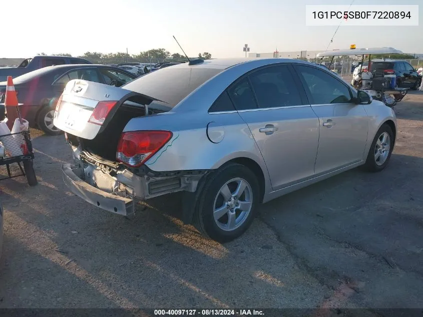 1G1PC5SB0F7220894 2015 Chevrolet Cruze 1Lt Auto