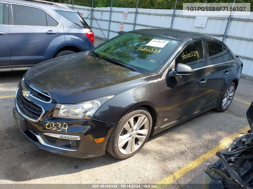 2015 Chevrolet Cruze Ltz VIN: 1G1PG5SB8F7156107 Lot: 40100339