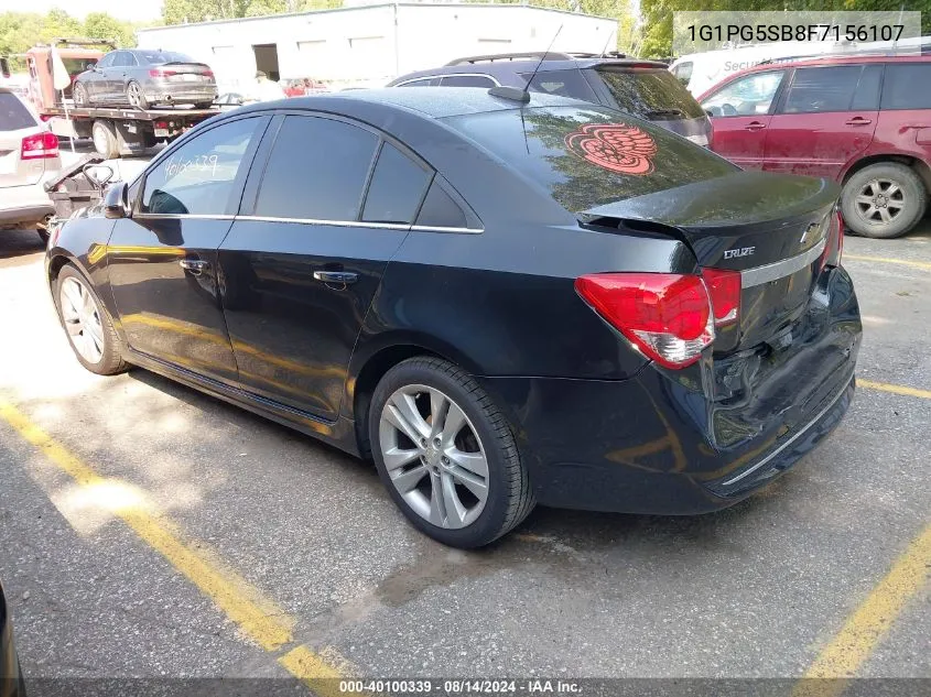 2015 Chevrolet Cruze Ltz VIN: 1G1PG5SB8F7156107 Lot: 40100339