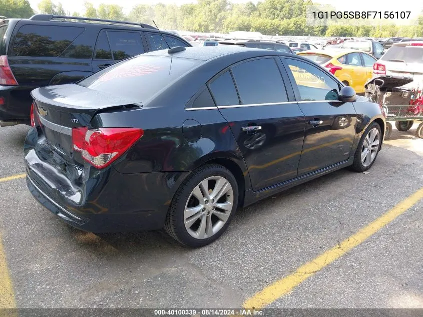 2015 Chevrolet Cruze Ltz VIN: 1G1PG5SB8F7156107 Lot: 40100339