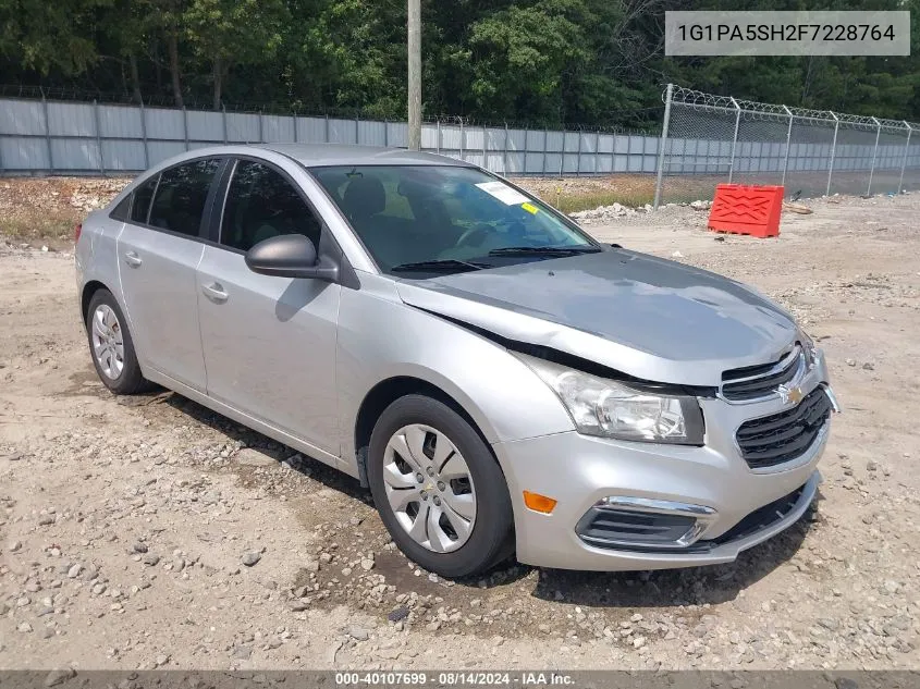 2015 Chevrolet Cruze Ls Auto VIN: 1G1PA5SH2F7228764 Lot: 40107699