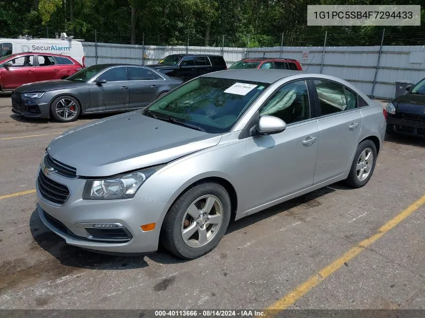 2015 Chevrolet Cruze 1Lt Auto VIN: 1G1PC5SB4F7294433 Lot: 40113666