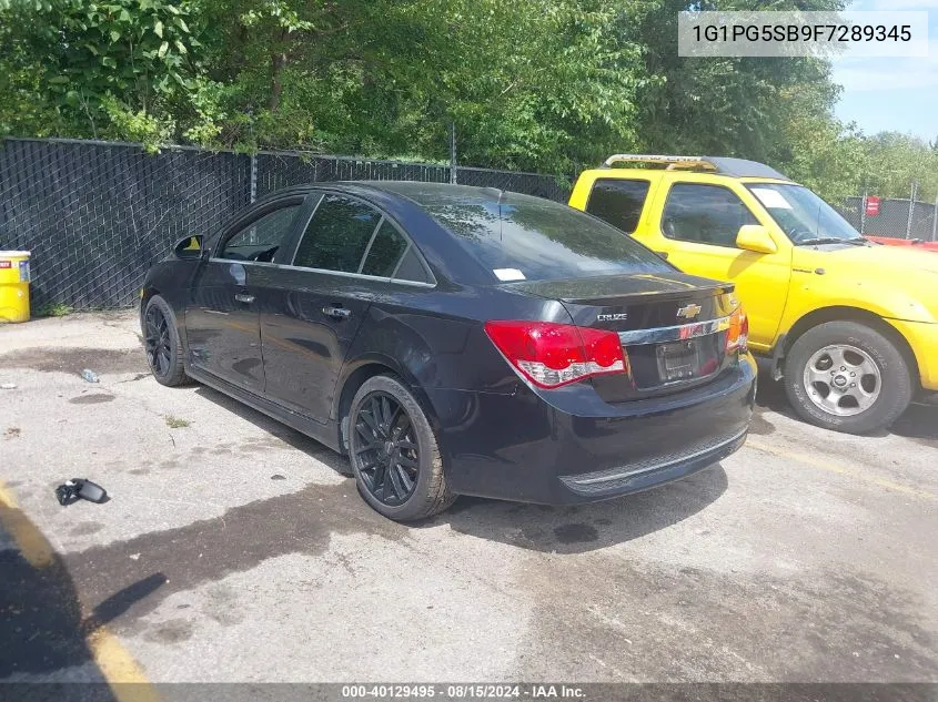 2015 Chevrolet Cruze Ltz VIN: 1G1PG5SB9F7289345 Lot: 40129495