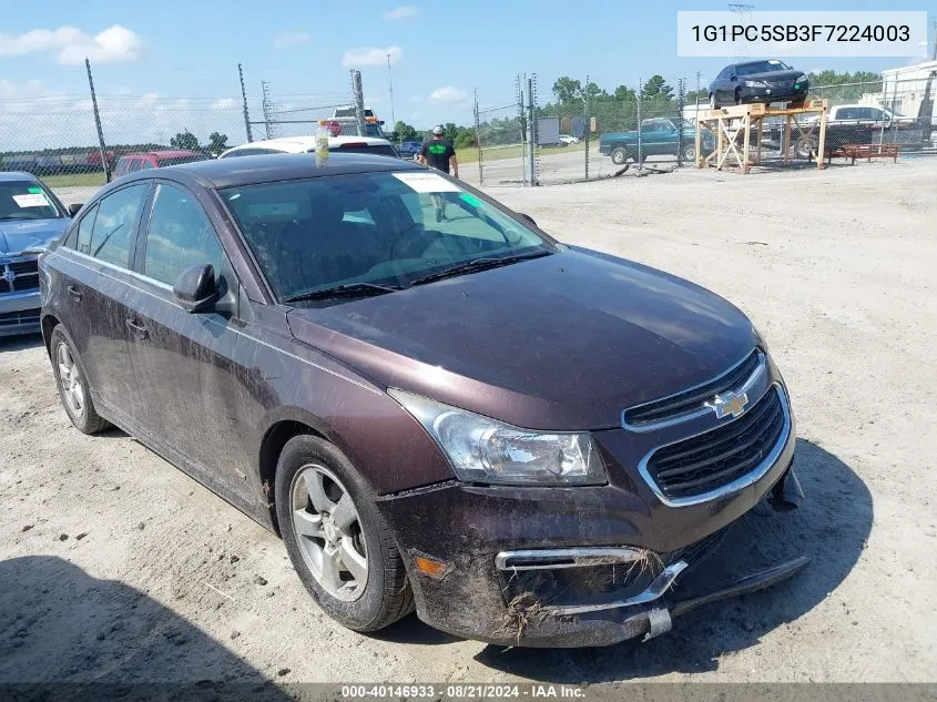 2015 Chevrolet Cruze 1Lt Auto VIN: 1G1PC5SB3F7224003 Lot: 40146933