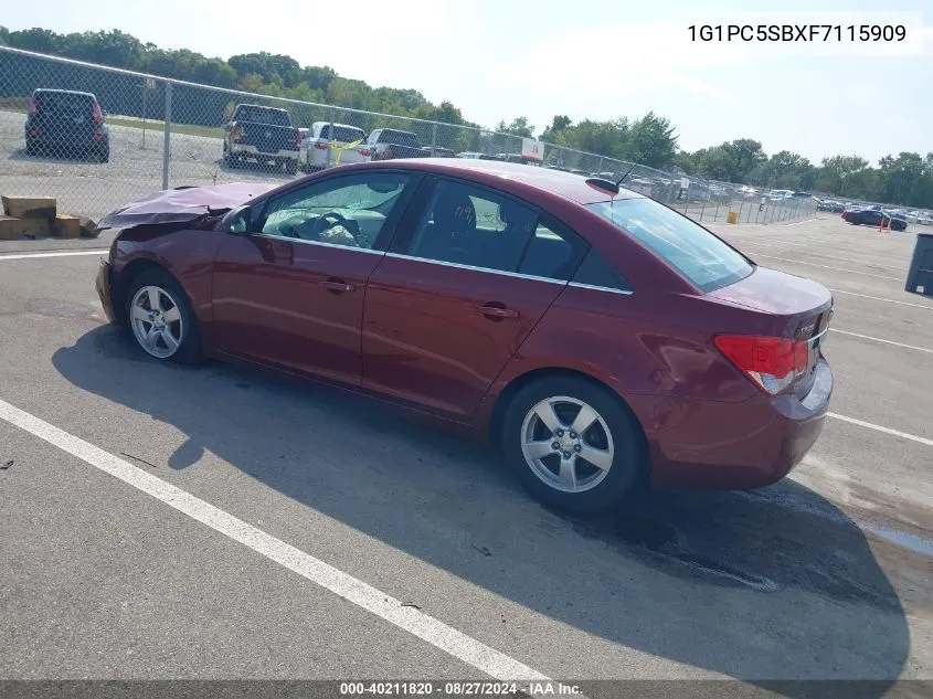 2015 Chevrolet Cruze 1Lt Auto VIN: 1G1PC5SBXF7115909 Lot: 40211820